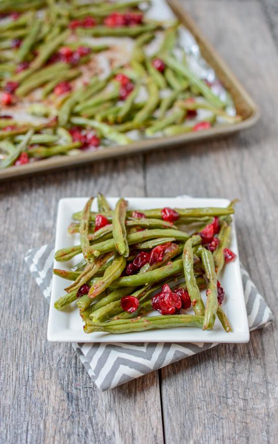 Bursting with flavor, these Roasted Ginger Garlic Green Beans with Cranberries make a great holiday side dish or a simple addition to your weeknight dinner table. 