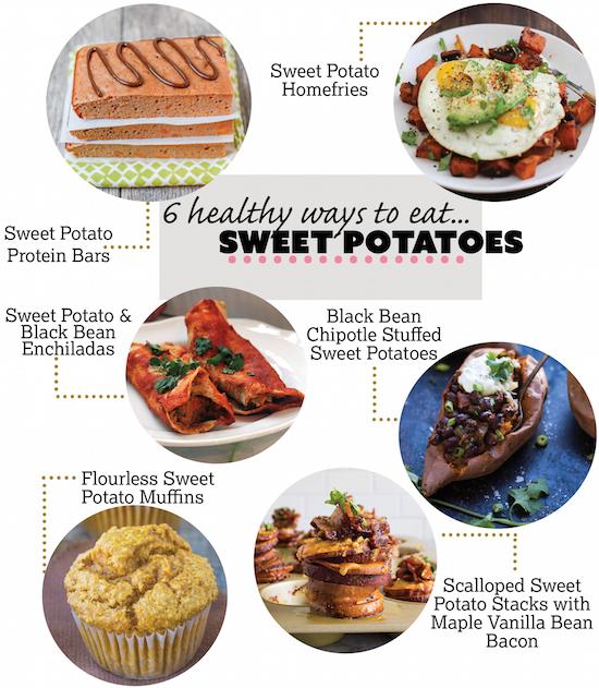 Love sweet potatoes? Here are 6 healthy ways to eat them from breakfast to dessert!