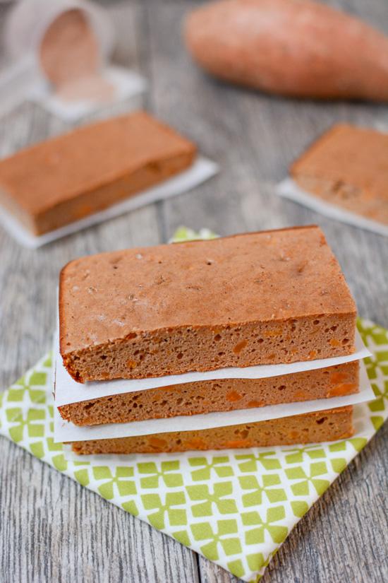 This recipe for Gluten-Free Sweet Potato Protein Bars makes a healthy post-workout or afternoon snack! They can easily be made paleo and are grain-free. 