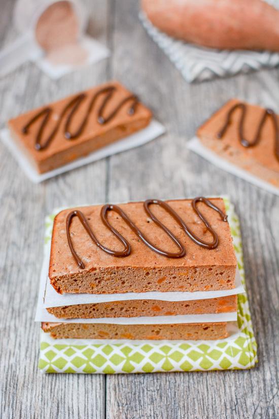 This recipe for Gluten-Free Sweet Potato Protein Bars makes a healthy post-workout or afternoon snack! They can easily be made paleo and are grain-free. 