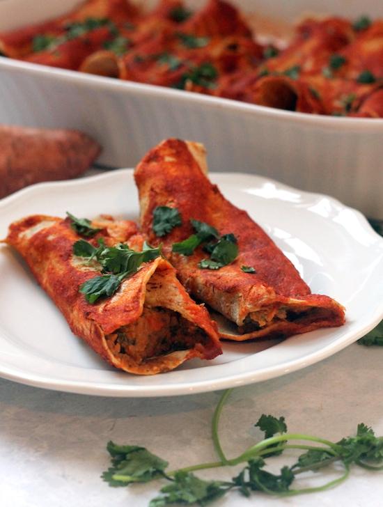 Vegan Sweet Potato Enchiladas