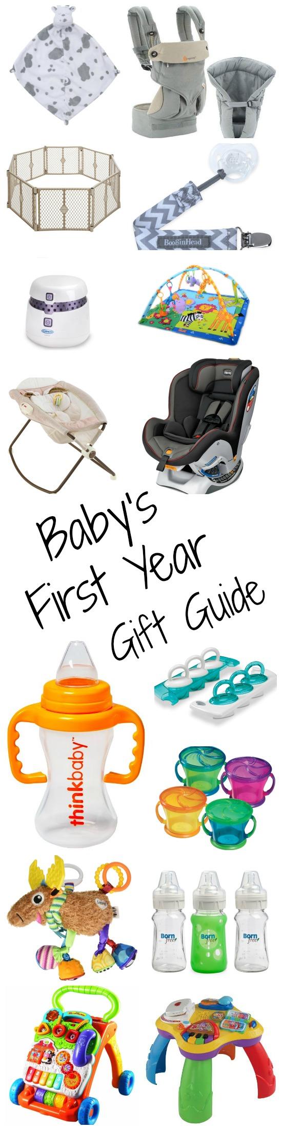 A roundup of gift ideas for pregnant women, new moms and dads and babies. Full of items we all loved during baby's first year!
