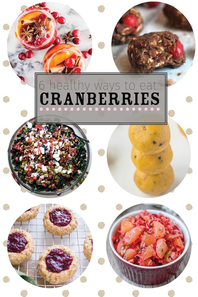 6 Healthy Cranberry Recipes for the holidays!