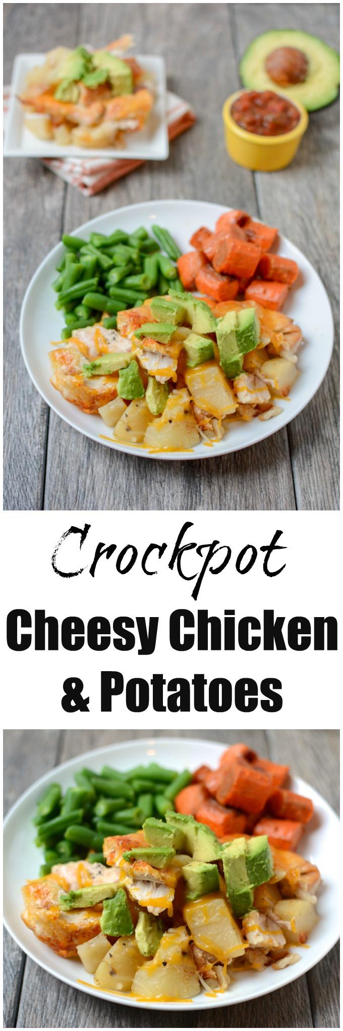 This recipe for Slow Cooker Cheesy Chicken and Potatoes is a perfect weeknight dinner. Let the crockpot do all the work and enjoy a flavorful meal after a busy day.
