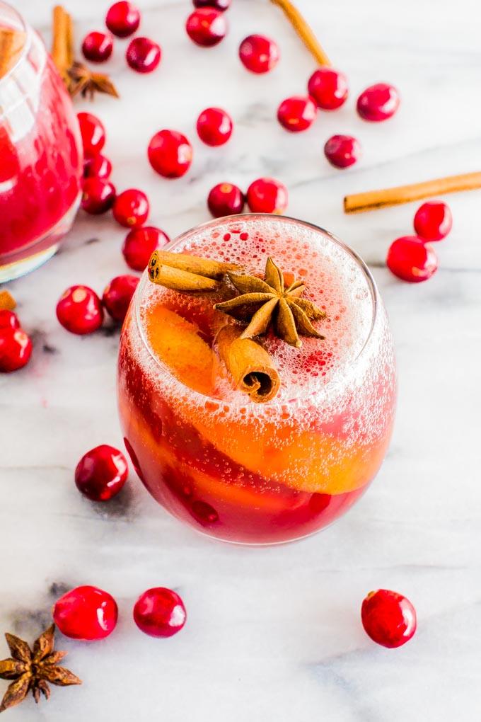 Non-Alcoholic Winter Sangria