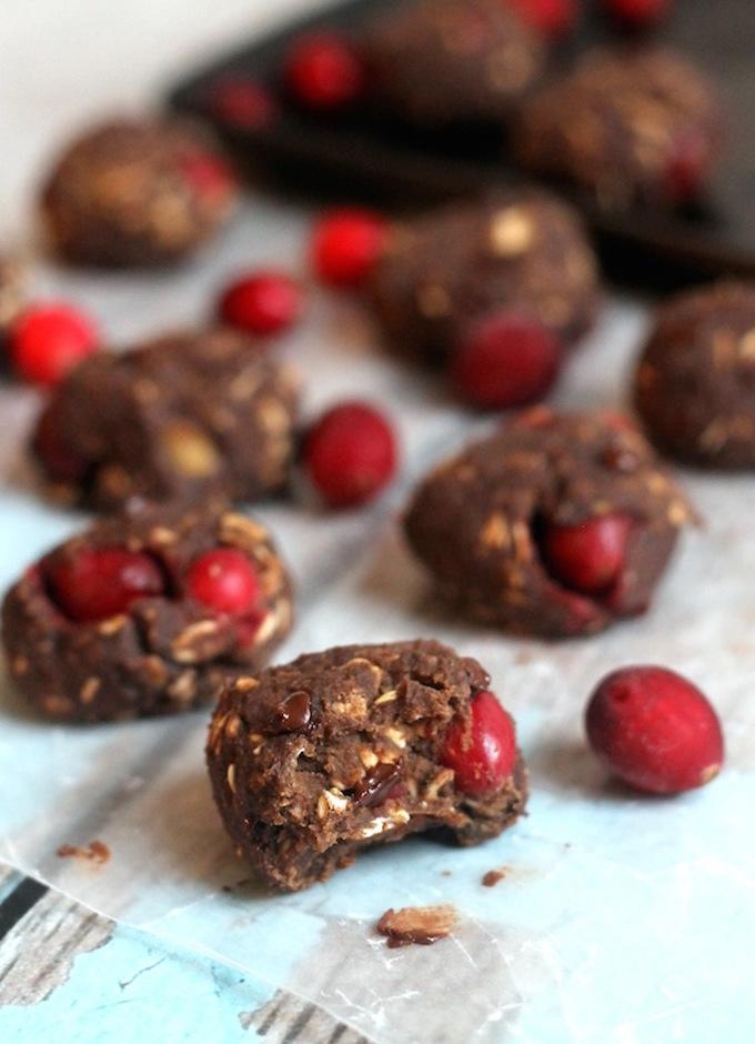 Cranberry Chocolate Protein Cookies