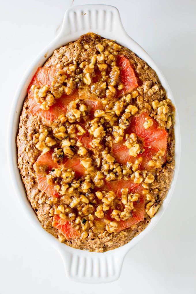 Grapefruit Baked Oatmeal