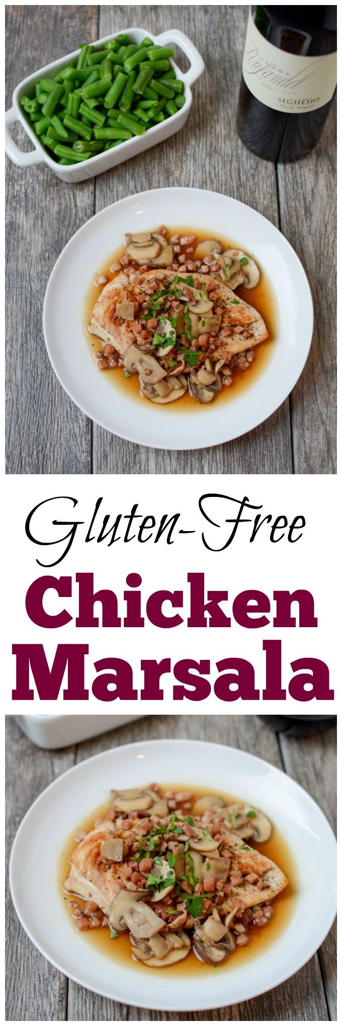 This recipe for Gluten-Free Chicken Marsala is quick, easy and full of flavor. Simple enough for a weeknight dinner or fancy enough for date night in!