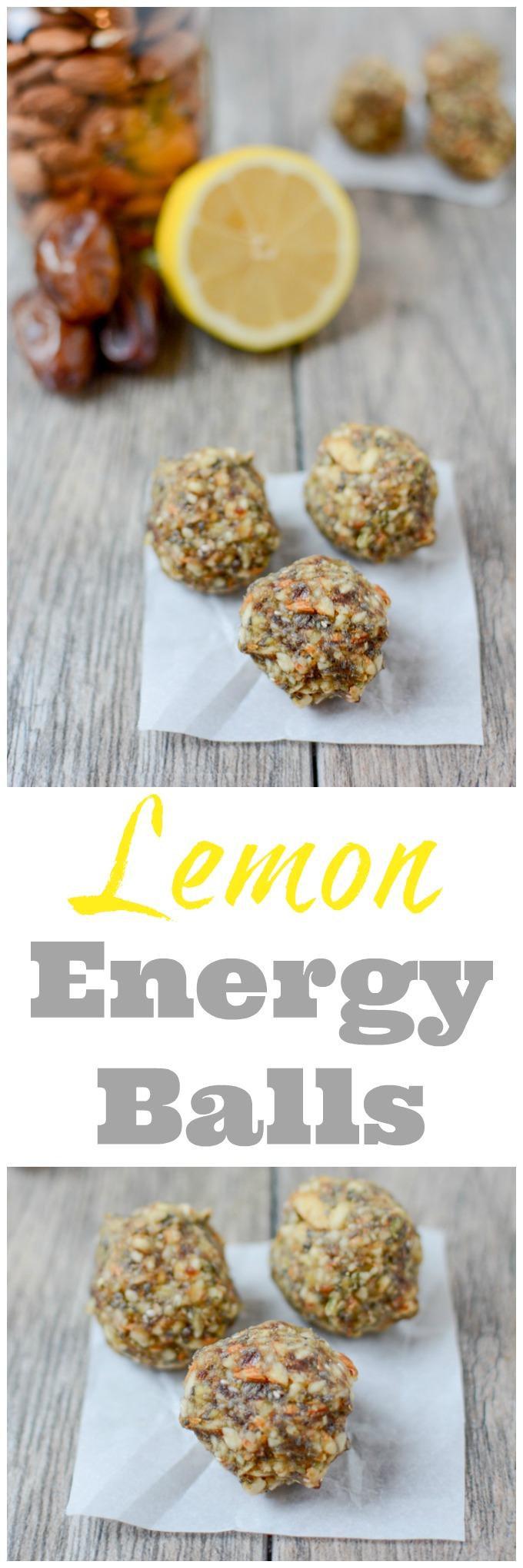 Bursting with citrus flavor, these Lemon Energy balls make the perfect snack. Made with just 5 ingredients, they're gluten-free, paleo-friendly and perfect for stashing in the fridge or freezer!
