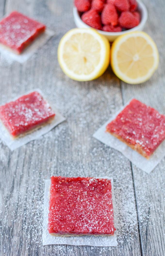 These Small Batch Raspberry Lemon Bars are the perfect dessert. Bursting with flavor, they're easy to make and a small batch means there's just enough to enjoy, without going overboard!