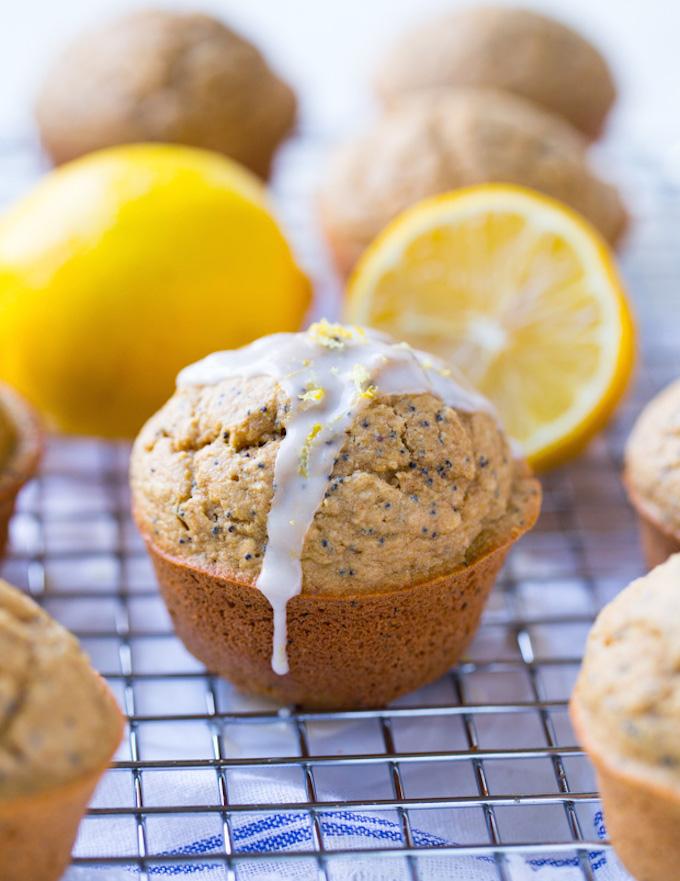 Flourless Lemon Poppyseed Muffins