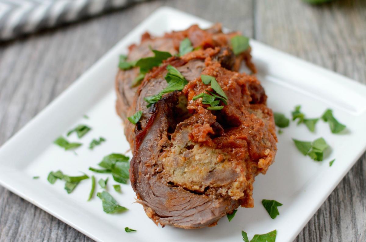 Braciole Stuffed Flank Steak