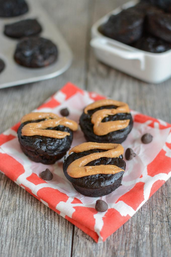 Sweet Potato Banana Muffins 15 These Healthy Brownie Bites require just six ingredients, are healthy enough for a snack and also make a great dessert recipe!