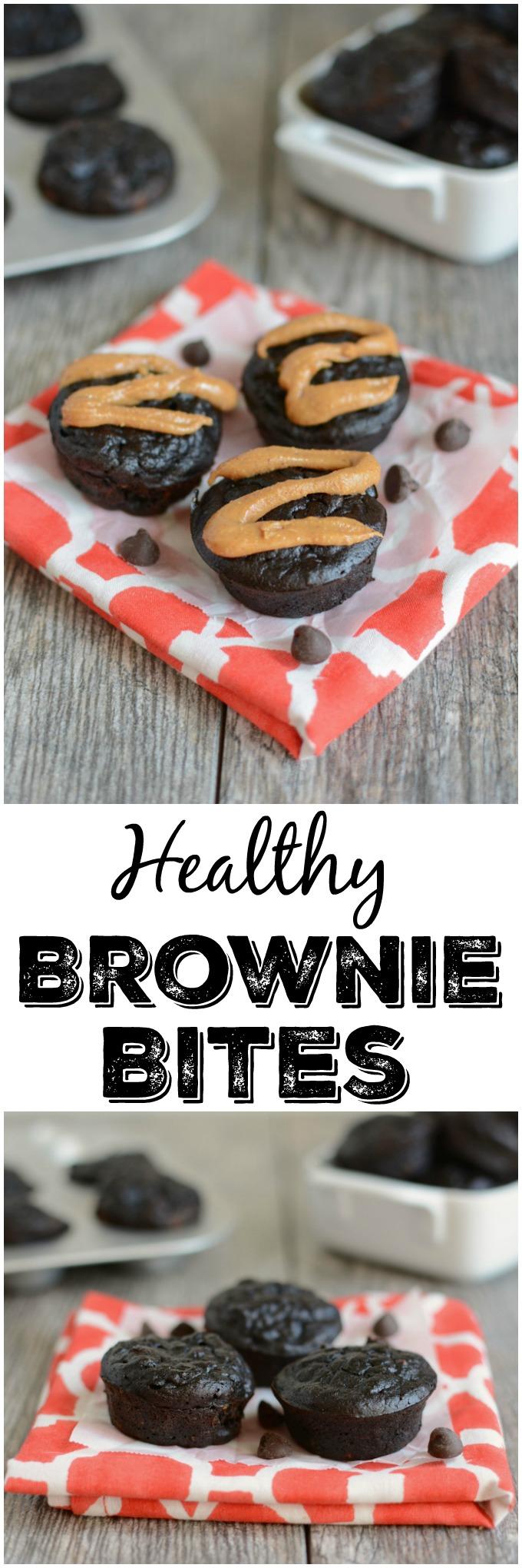 These Healthy Brownie Bites require just seven ingredients, are healthy enough for a snack and also make a great dessert recipe!