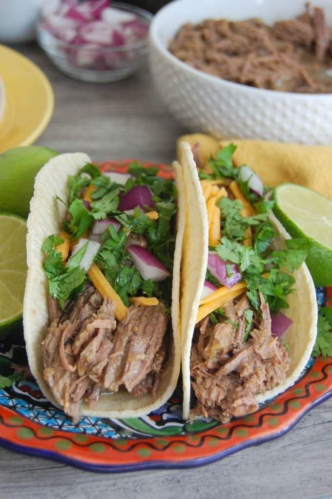 Slow Cooker Shredded Beef Tacos