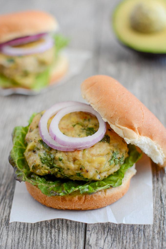 Avocado Chicken Burgers