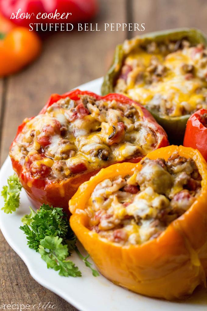 Slow Cooker Stuffed Peppers