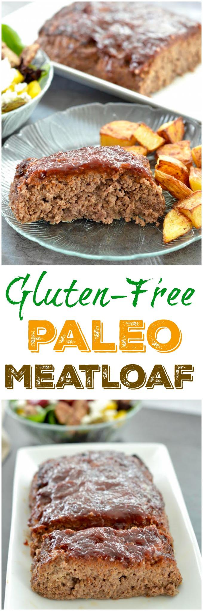 This Gluten-Free Paleo Meatloaf recipe is the perfect family dinner. Make it ahead of time and reheat on a busy night. 