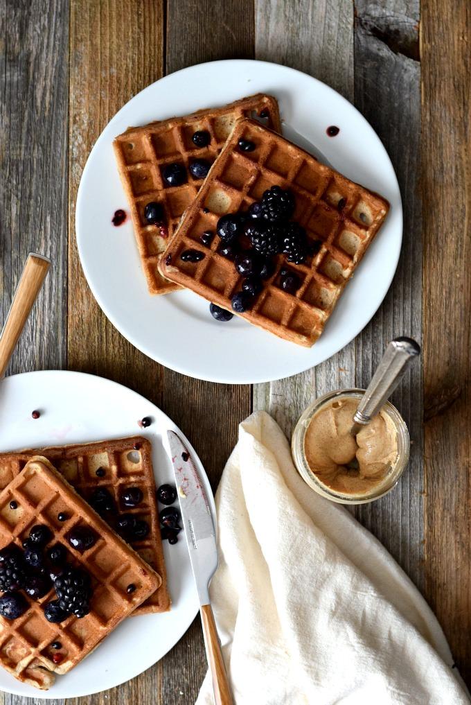 4 Ingredient Banana Waffles