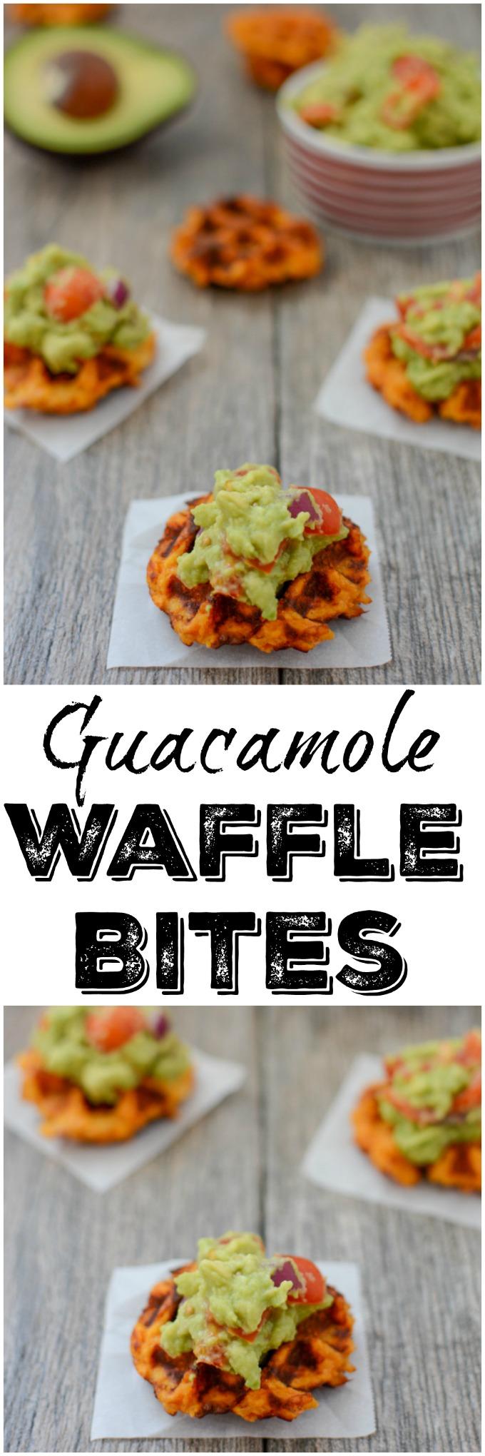 These gluten-free Guacamole Waffle Bites make a great appetizer or side dish. With just a few simple ingredients, they're packed with flavor and are a fun, easy recipe for anyone to make!