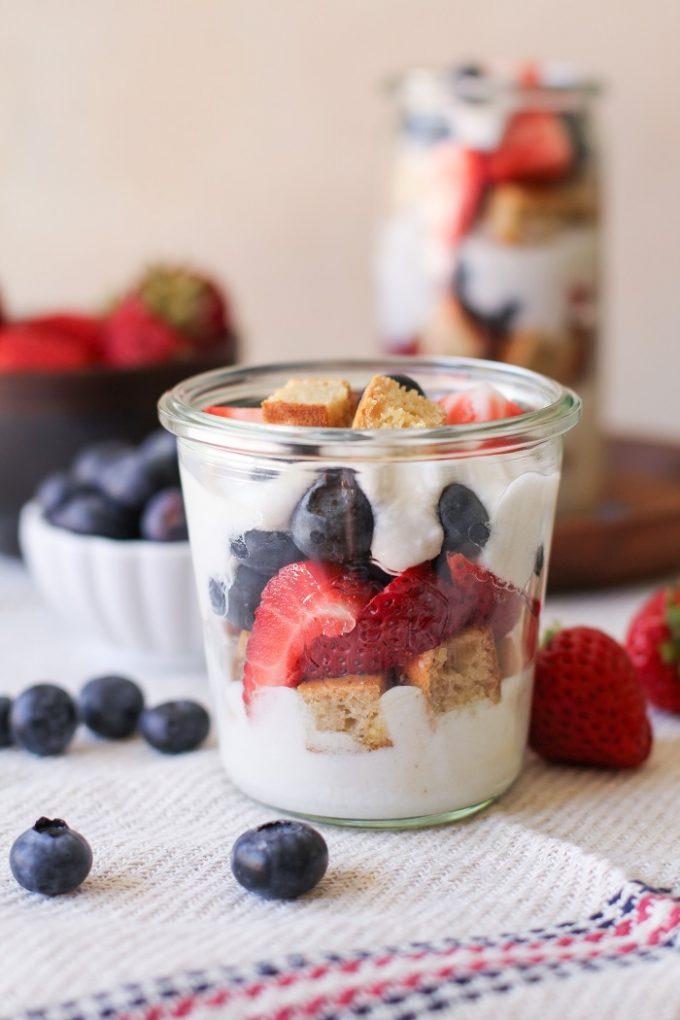 Paleo Vanilla Cake Parfaits