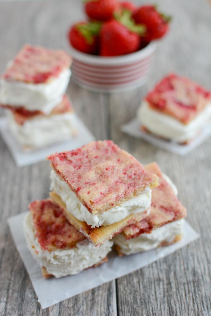 These Lemon Berry Ice Cream Sandwiches are the perfect summer dessert. Plus they're lactose-free, so those who are dairy sensitive can enjoy them too!