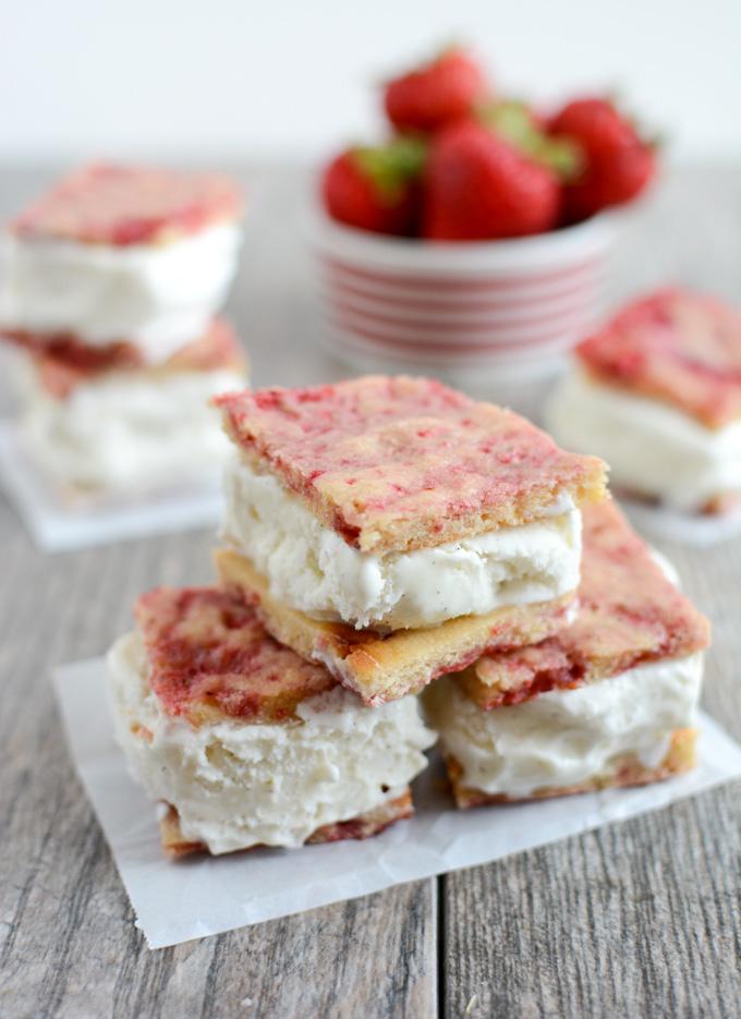 These Lemon Berry Ice Cream Sandwiches are the perfect summer dessert. Plus they're lactose-free, so those who are dairy sensitive can enjoy them too!