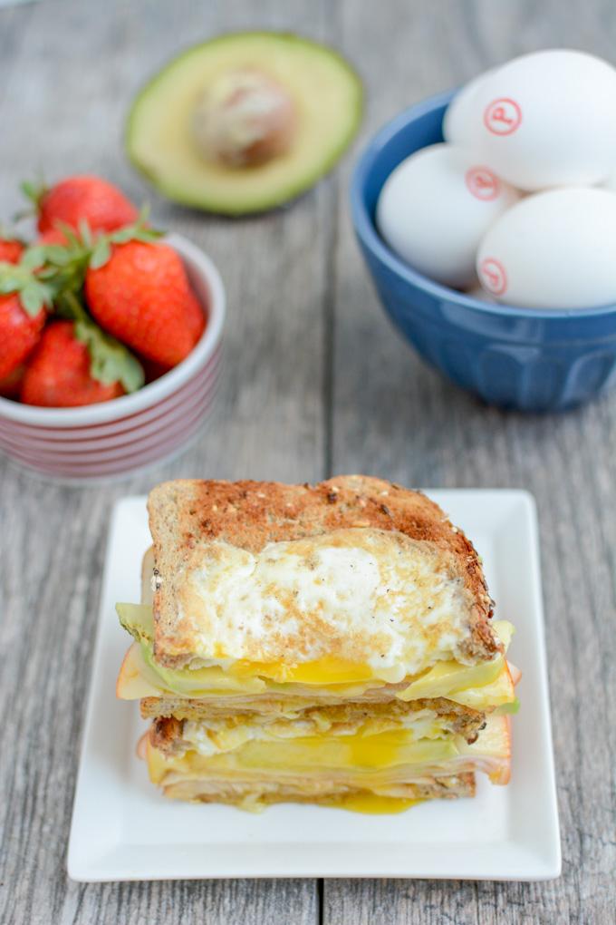 This Egg-In-A-Hole Breakfast Sandwich is a protein-packed, healthy breakfast recipe that's ready in under 5 minutes. The perfect way to start your day!