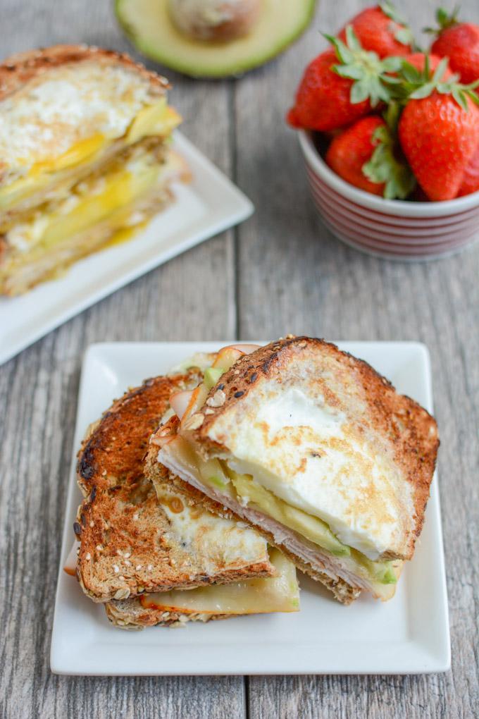 This Egg-In-A-Hole Breakfast Sandwich is a protein-packed, healthy breakfast recipe that's ready in under 5 minutes. The perfect way to start your day!