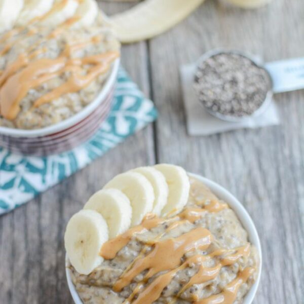 This Peanut Butter Banana Chia Pudding makes an easy, kid-friendly snack. It's packed with protein and healthy fats and is easy to prep ahead of time.