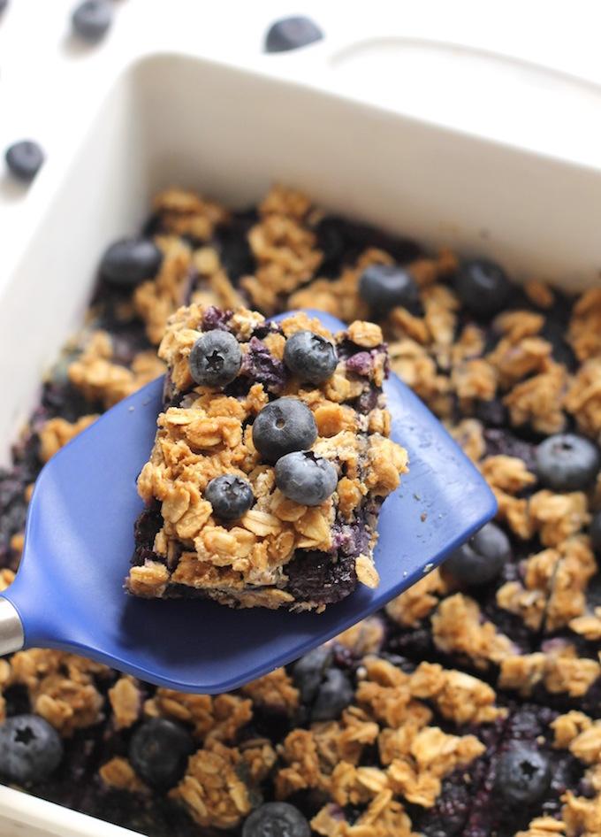 Blueberry Oat Snack Bars