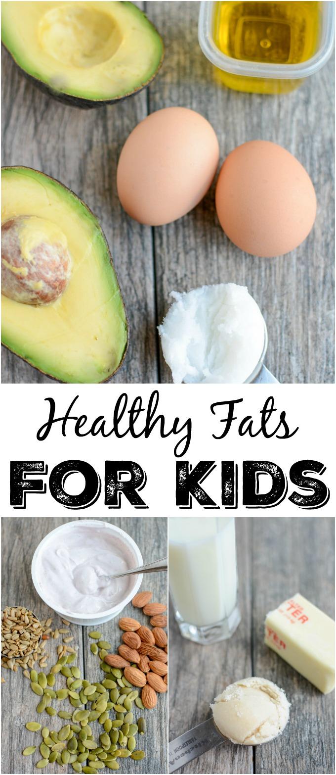 Learn about the importance of healthy fats for kids, sources of healthy fats and easy ways to add them to your child's diet to help with satiety, brain development and more.