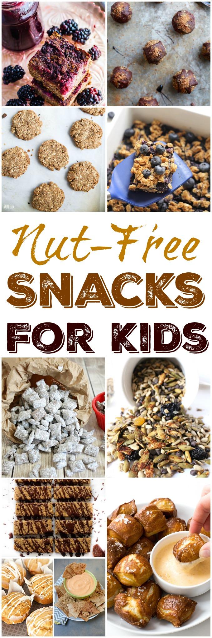 These healthy, Nut-Free Snacks For Kids will be loved by all and are perfect for taking to schools and play groups where there are nut allergies.