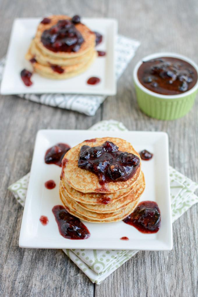 These Barely Banana Protein Pancakes are made with just 4 simple ingredients. They're a kid-friendly breakfast or snack recipe that can be made quickly in the blender!