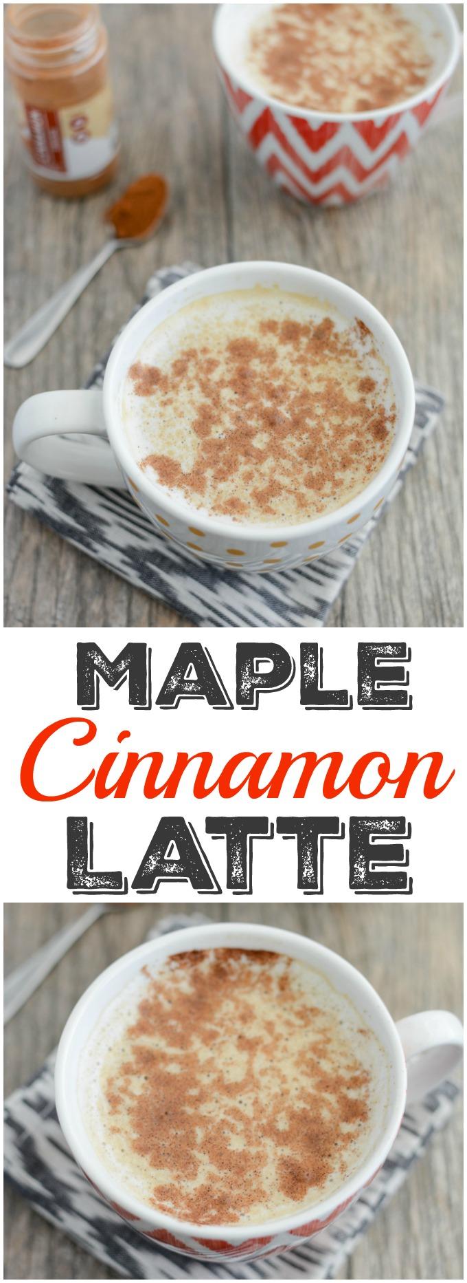 Change up your coffee routine with this Maple Cinnamon Latte. It's easy to make at home and the perfect drink to pair with breakfast on a cool morning. 