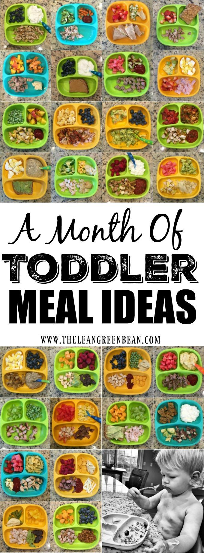 Here are 28 Easy Toddler Meal Ideas from a Registered Dietitian mom. They're quick, healthy and great for lunch or dinner.