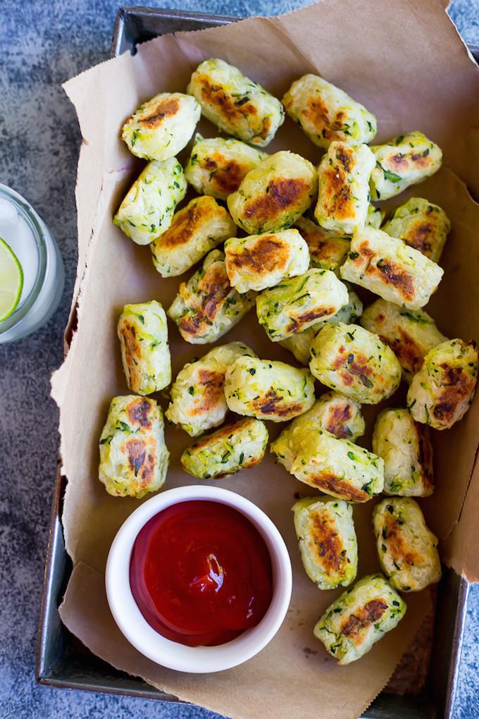 4-Ingredient Zucchini Tater Tots