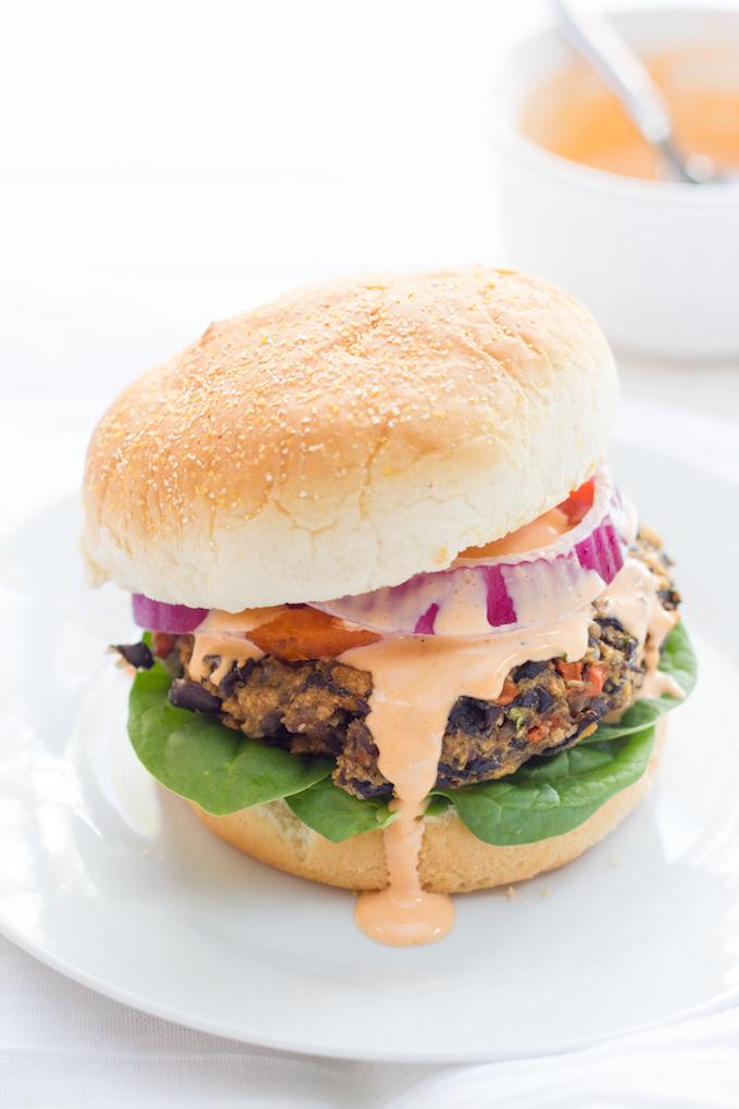 Wild Rice Black Bean Burger