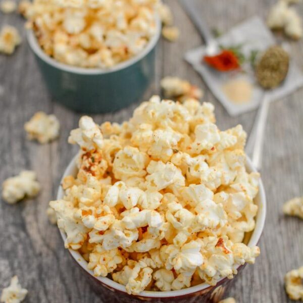 This recipe for Spicy Ranch Popcorn is the perfect snack to keep on hand when a craving strikes! Stash some at work or in your purse to get you through a long afternoon!