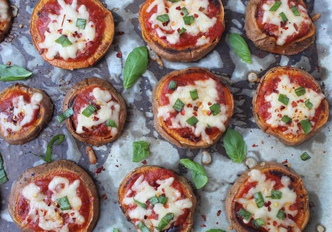 Sweet Potato Pizza Bites