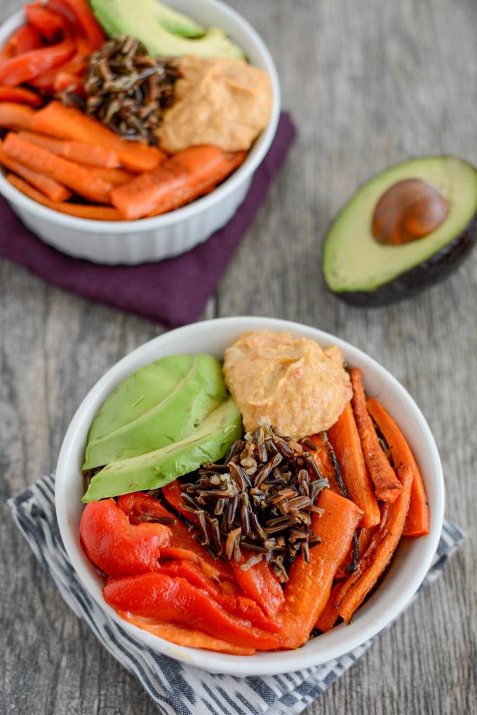 This vegetarian Wild Rice Power Bowl is perfect for a quick, healthy lunch or dinner. Customize the recipe with all your favorite ingredients!