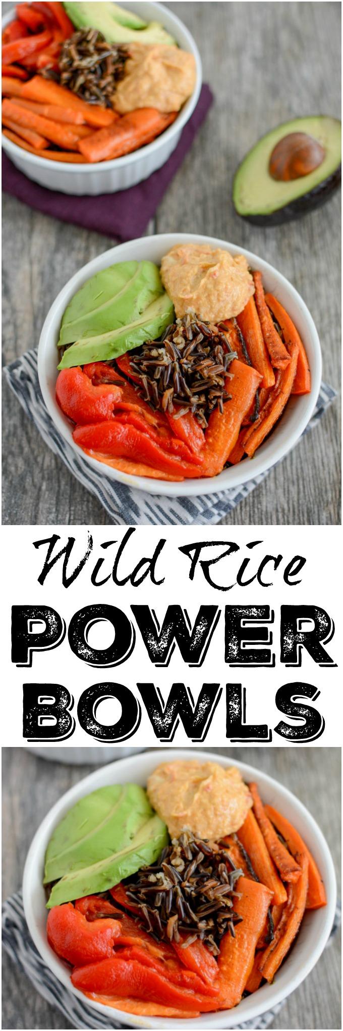This vegetarian Wild Rice Power Bowl is perfect for a quick, healthy lunch or dinner. Customize the recipe with all your favorite ingredients!