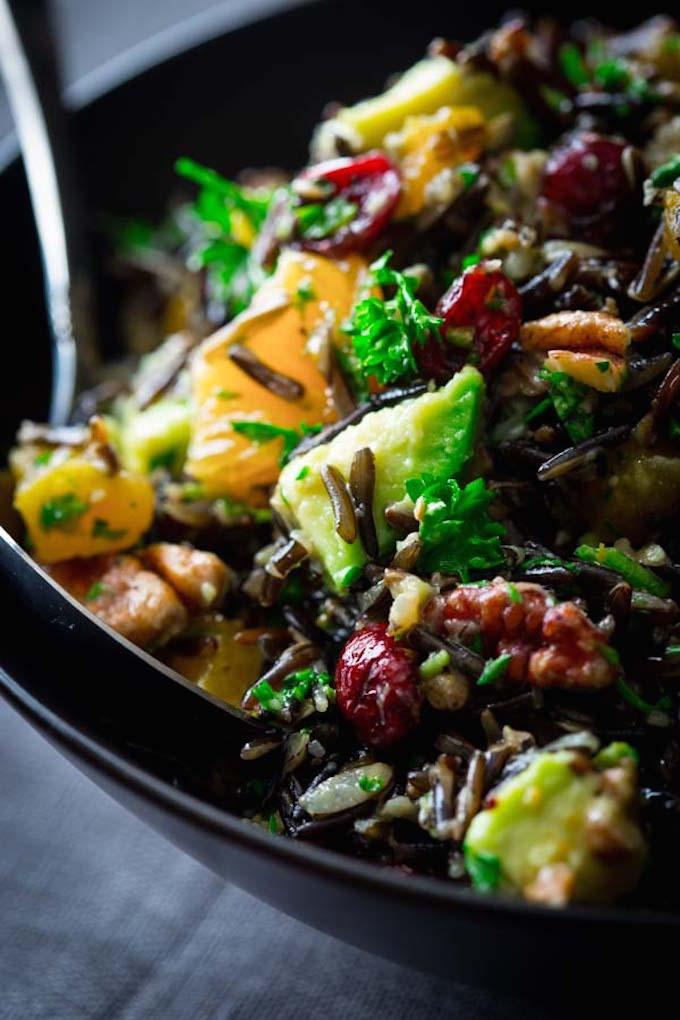 Wild Rice with Apricots and Avocado
