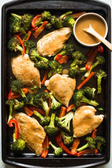 Chicken Vegetable Sheet Pan Dinner 1