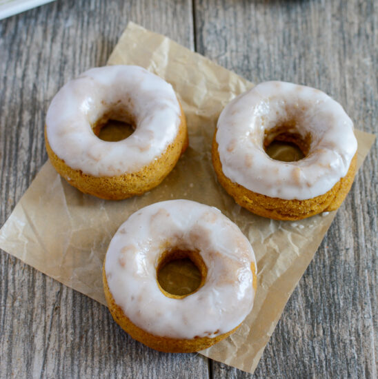 mini baked pumpkin donuts