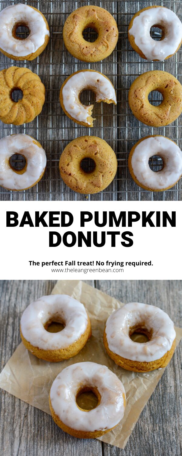 Baked Pumpkin Donuts 7 Make these Baked Pumpkin Donuts for a weekend breakfast treat or a fun dessert. Enjoy them plain or with simple glaze. The perfect Fall treat!