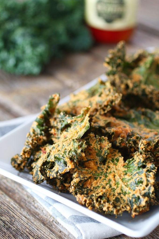 "cheesy" kale chips