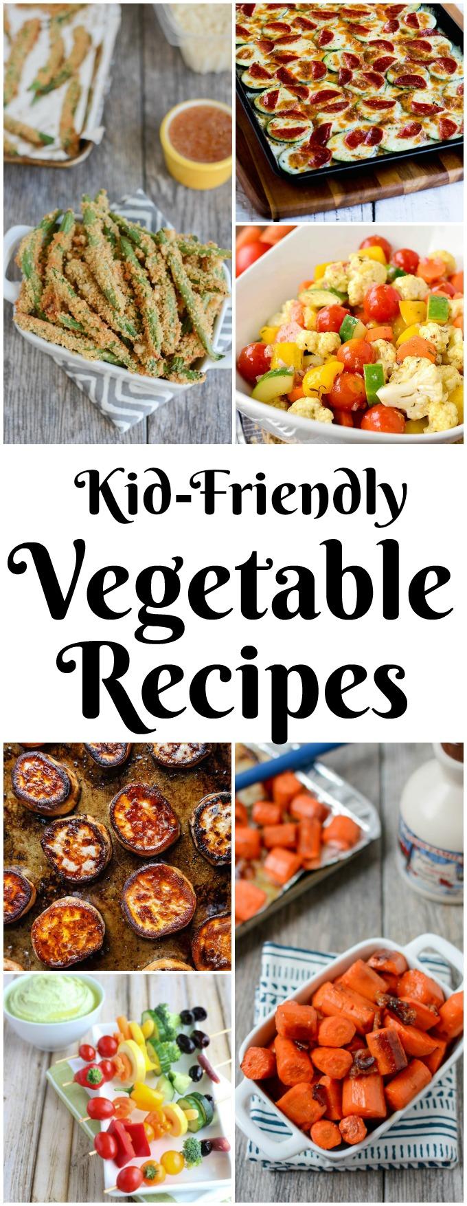 These Kid-Friendly Vegetable Recipes are healthy, quick and easy. Serve them as a side dish for dinner or for a healthy snack!