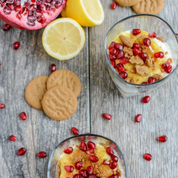 These Lemon Gingersnap Parfaits are the perfect holiday dessert recipe. Made with just a few simple ingredients, they're easy to assemble and oh so festive!