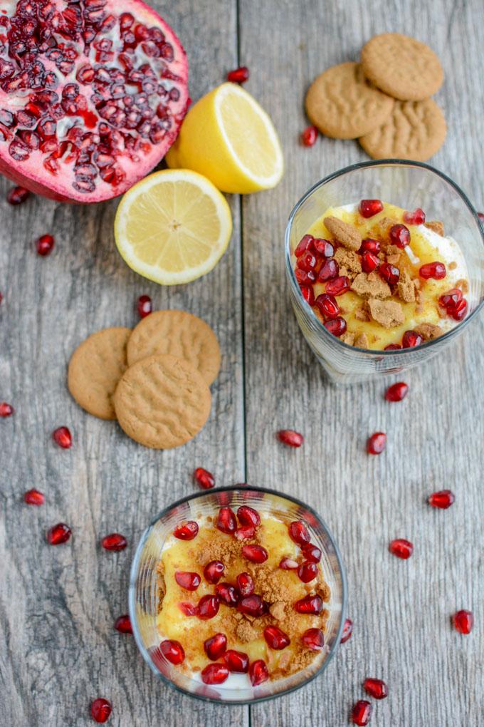 These Lemon Gingersnap Parfaits are the perfect holiday dessert recipe. Made with just a few simple ingredients, they're easy to assemble and oh so festive!